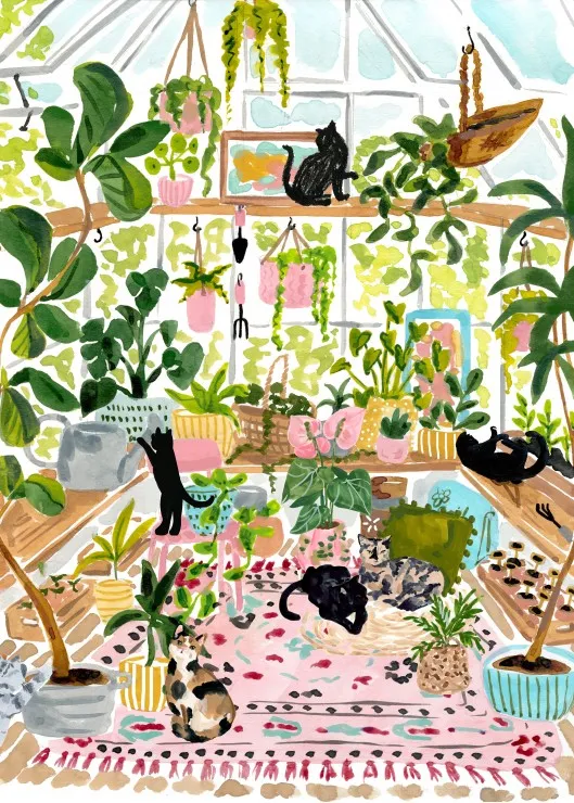 Chats Botanistes