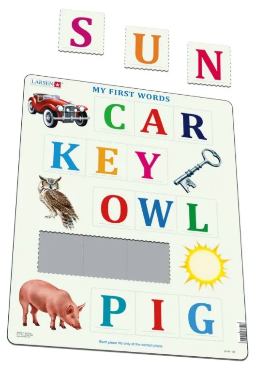 Puzzle Cadre - My First Words (en Anglais)