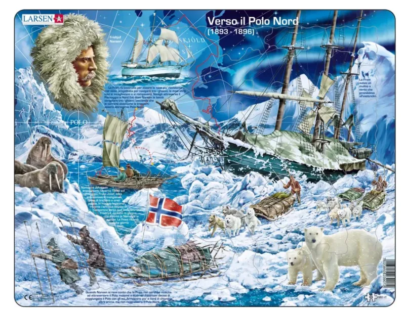 Puzzle Cadre - Verso il Polo Nord (en italien)