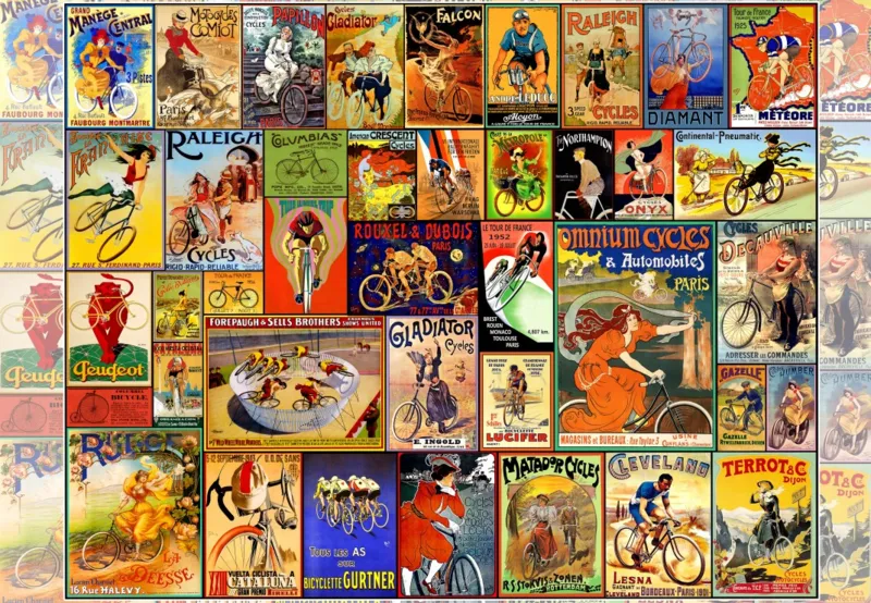 Affiches Anciennes sur les Bicyclettes