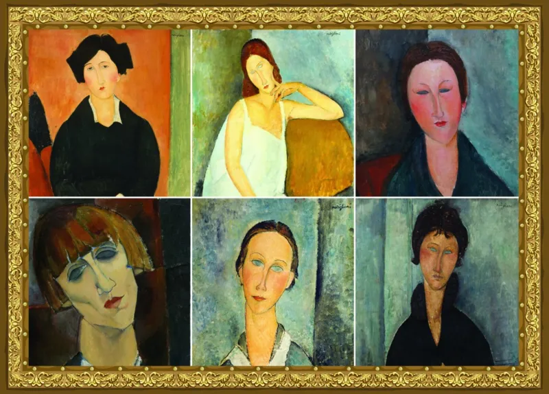 Modigliani en collage