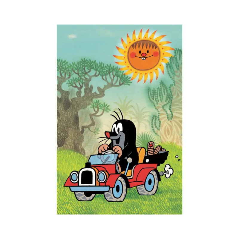 Mini Puzzle - La Petite Taupe : Voiture Rouge