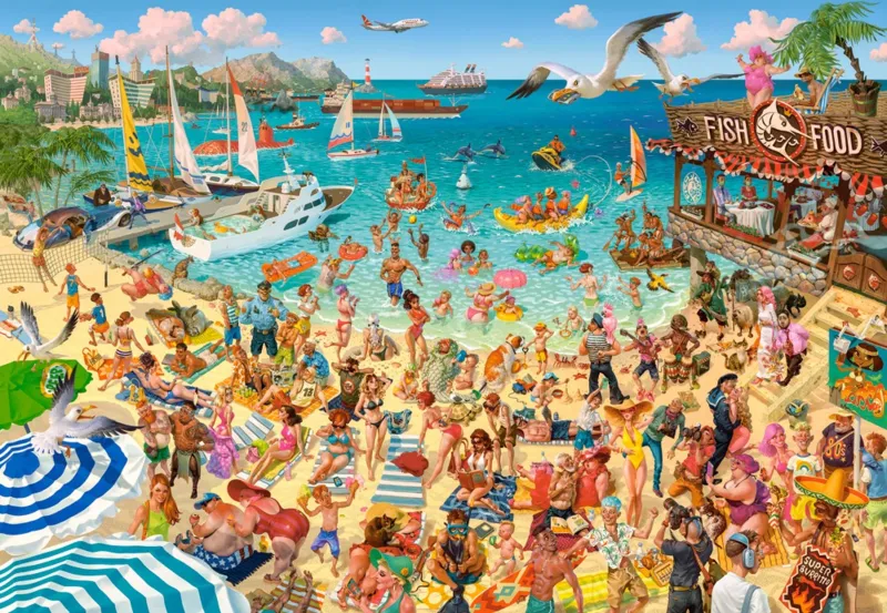 Art Collection - Amusement à la Plage