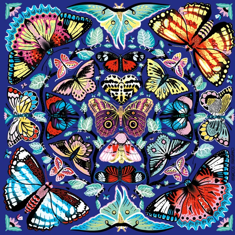Kaleido-Papillons - Puzzle Familial de 500 Pièces