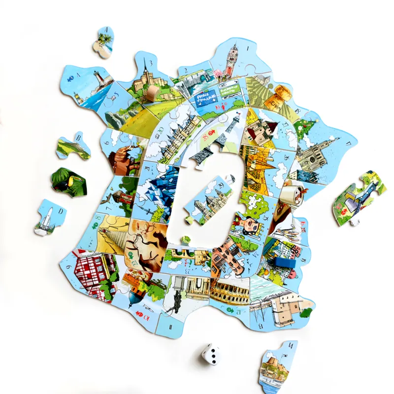 Puzzle en Bois Découpé à la Main - Puzzle-Jeu France Escapade
