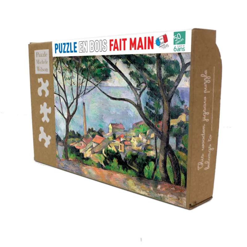 Puzzle en Bois Découpé à la Main - Vue Sur L'Estaque