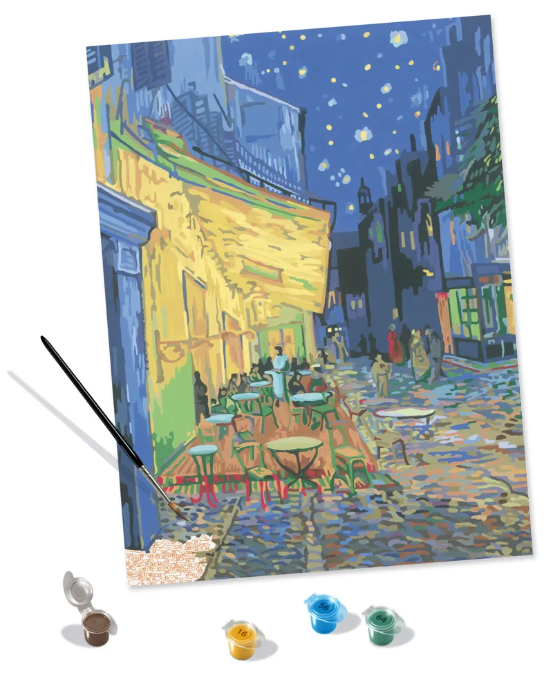 Peinture au Numéro - CréArt - Art Collection - Van Gogh - La terrasse du café le soir