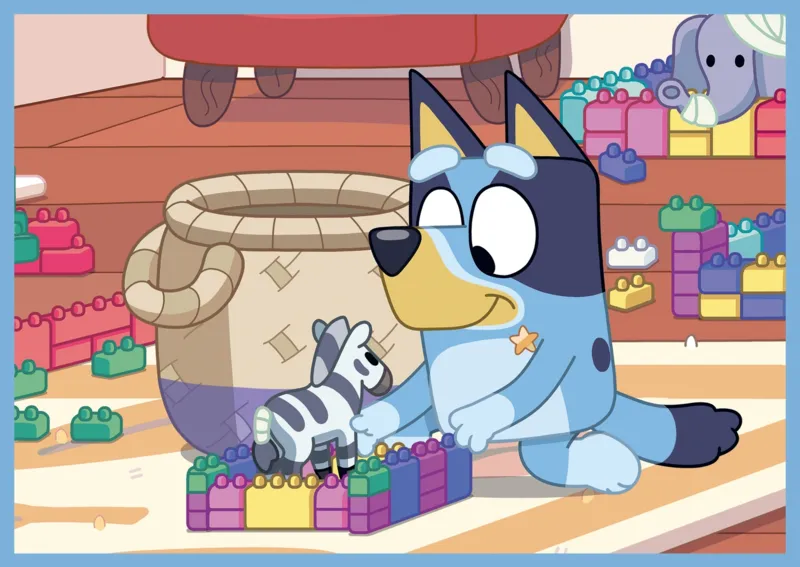 4 Puzzles - Bluey and his world