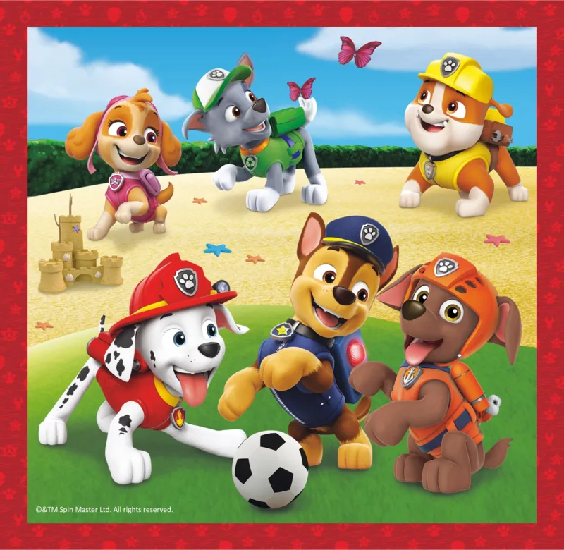 3 Puzzles - Happy dogs Paw Patrol