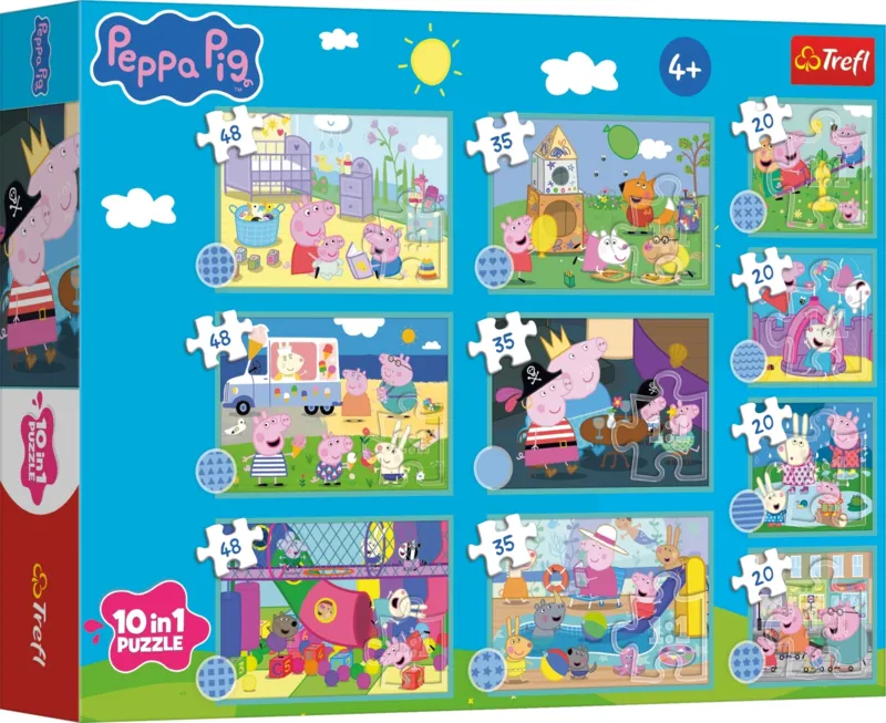 10 Puzzles - Peppa's funny world