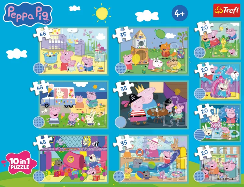 10 Puzzles - Peppa's funny world