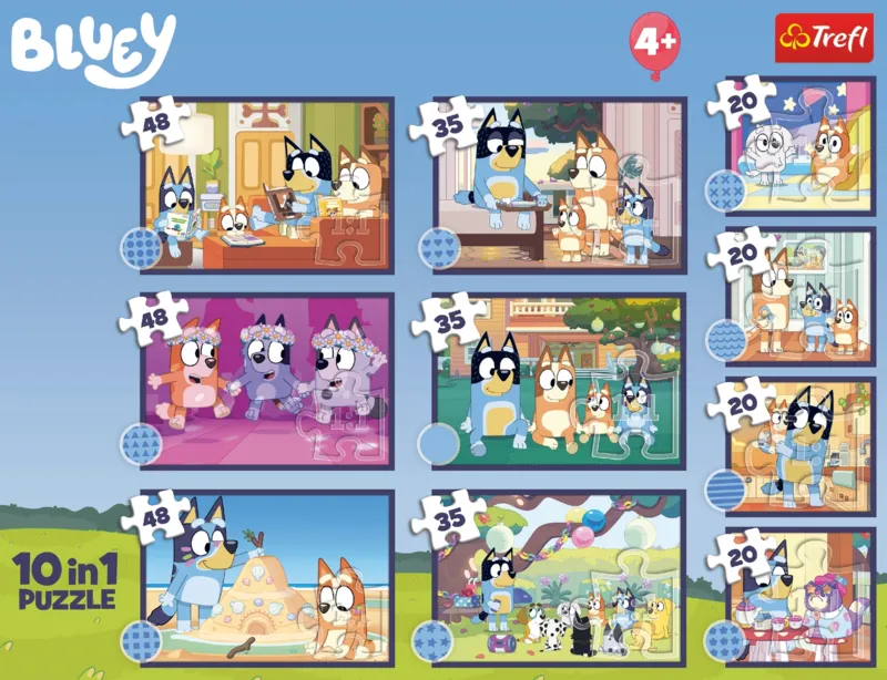 10 Puzzles - Story of Bluey