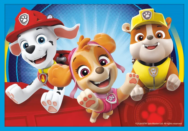 10 Puzzles - The brave Paw Patrol team