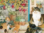 Agneatha et ses Chatons sur le Pas de la Porte