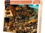 Puzzle en Bois Découpé à la Main - Proverbes Flamands
