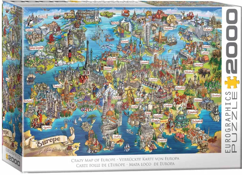 Carte Folle de L'Europe