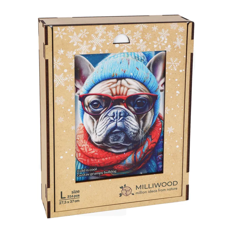 Puzzle en Bois - Gustav Bouledogue Grincheux
