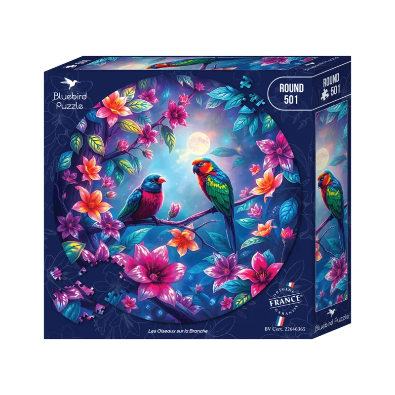 Puzzle Rond - Les Loups Blancs