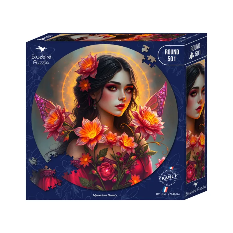 Puzzle Rond - Mysterious Beauty