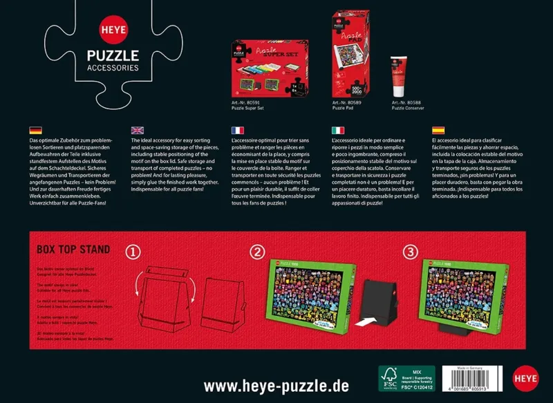 Super Set - 6 Boites de Tri et 1 Support à Boite