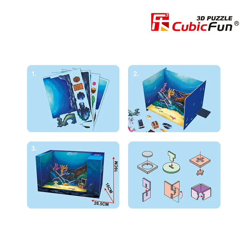 Puzzle 3D - Magic Box - Underwater World (Difficulté: 4/6)