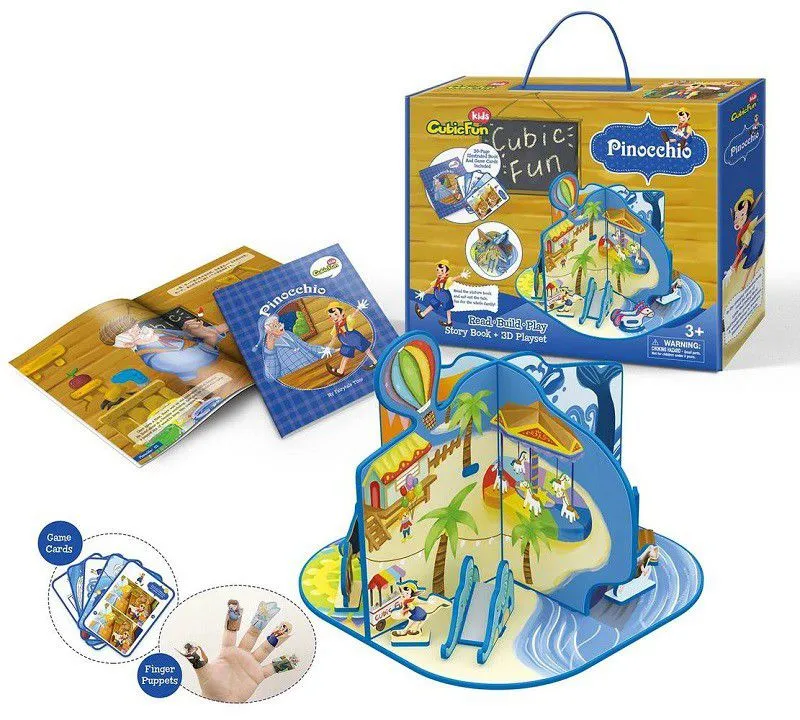 Puzzle 3D - Pinocchio - Difficulté : 2/8