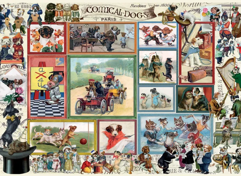 2 Puzzles - Cute Kittens & Comical Dogs