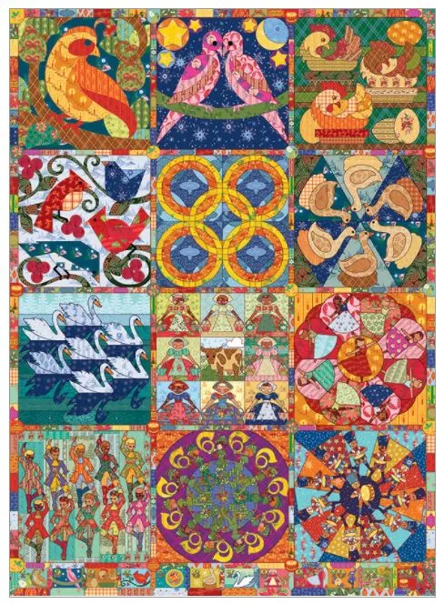 Twelve Days of Christmas Quilt