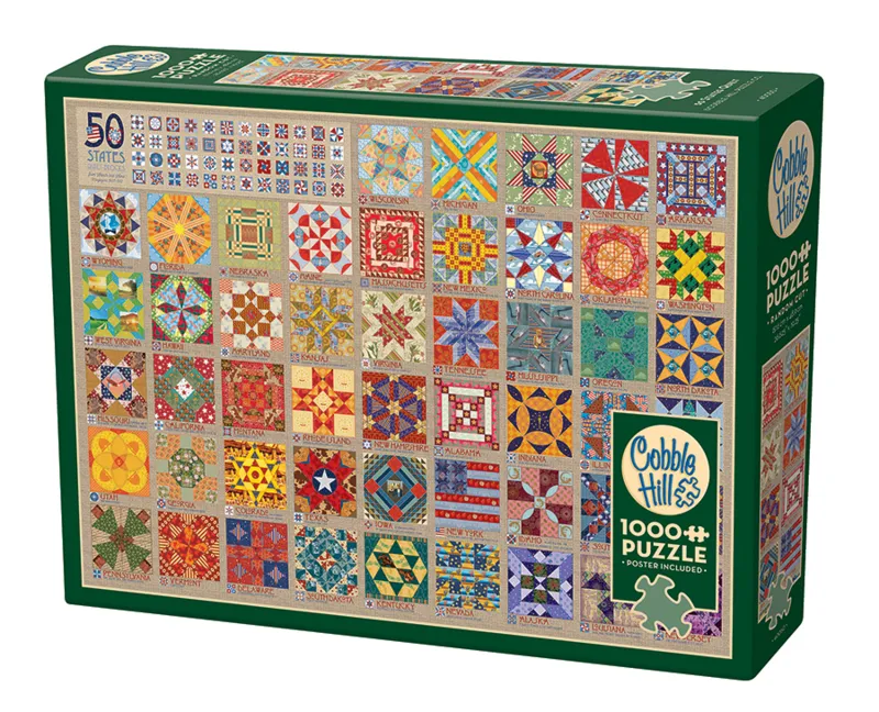 50 States Quilt Blocks - Random Cut