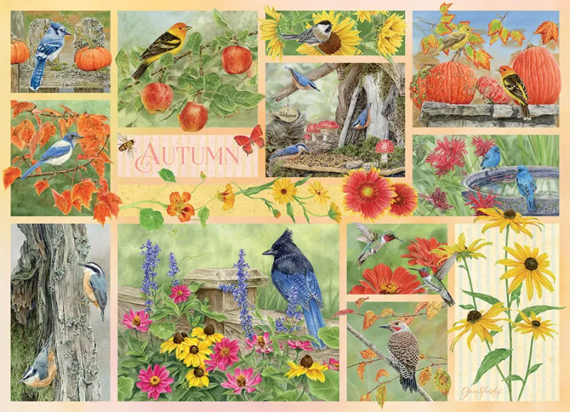 Oiseaux de Jardin en Automne