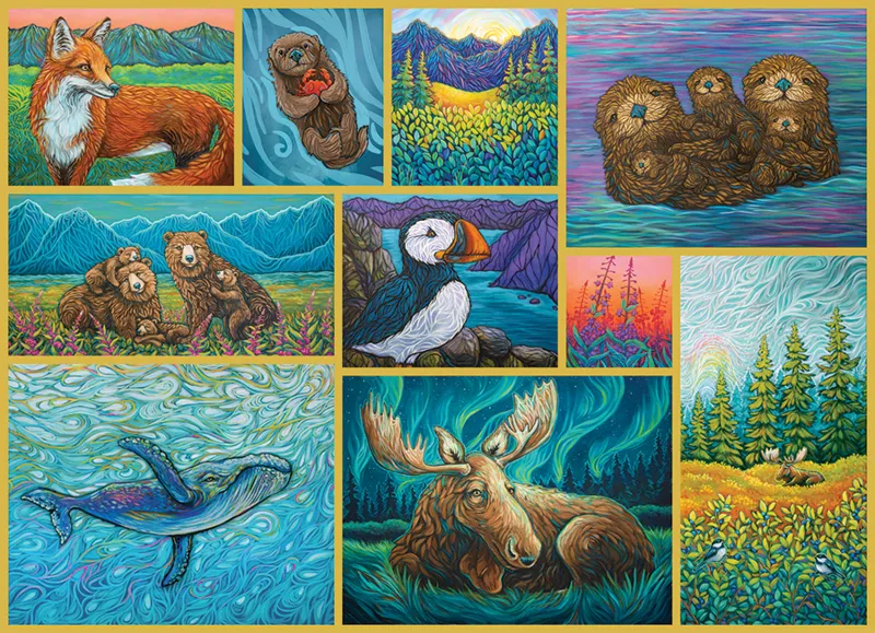 Pièces XXL - Animaux de l'Alaska - Random Cut