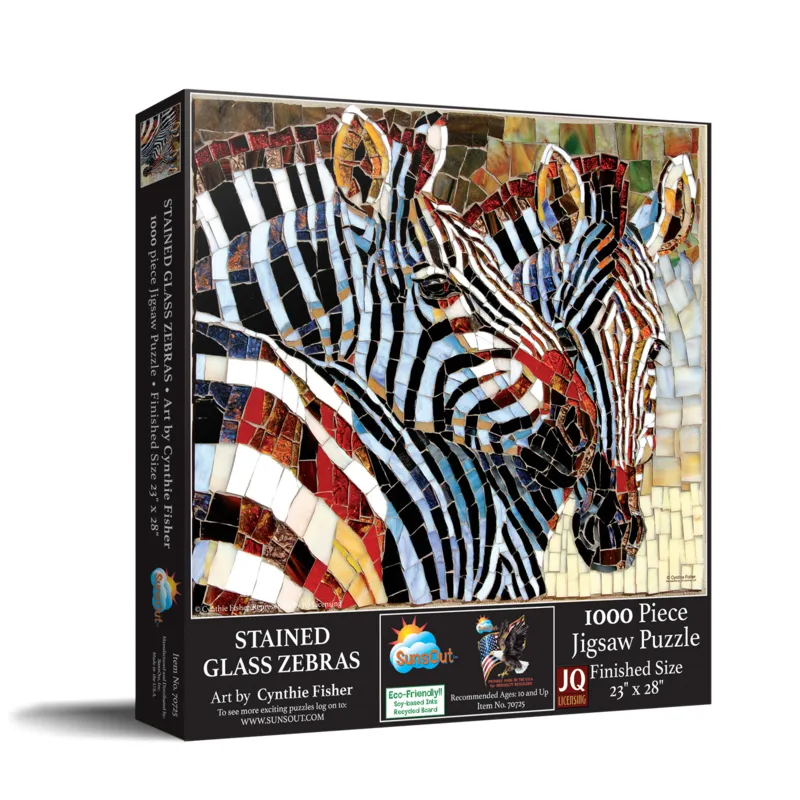 Stained Glass Zebras