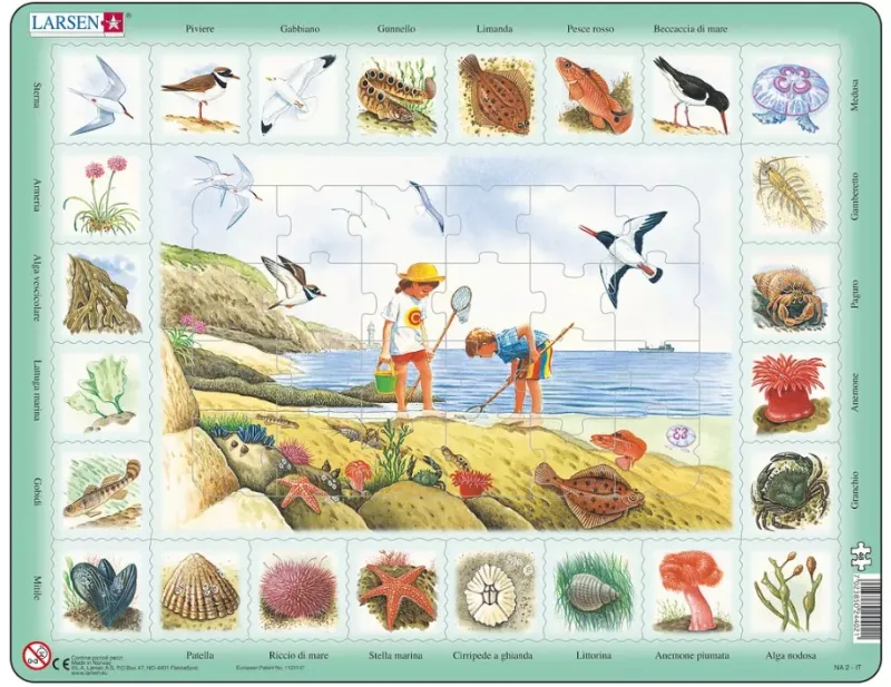 Puzzle Cadre - Bord de mer (en italien)