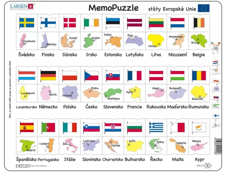 Puzzle Cadre - MemoPuzzle (en Tchèque)