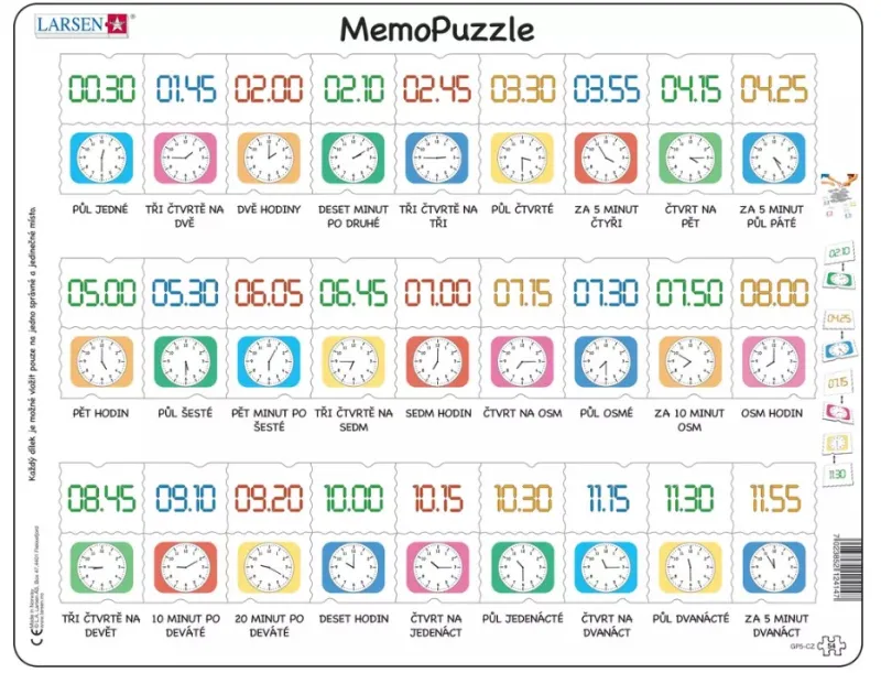 Puzzle Cadre - MemoPuzzle (en Tchèque)