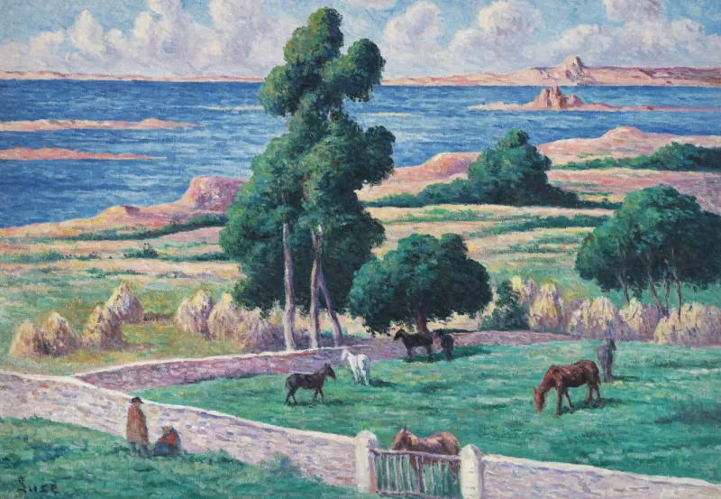 Maximilien Luce - L'Île à bois, Kermouster, Lézardrieux, 1914
