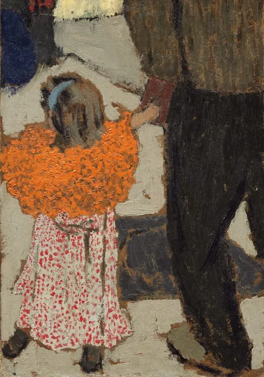 Edouard Vuillard : Enfant portant un foulard rouge, 1891