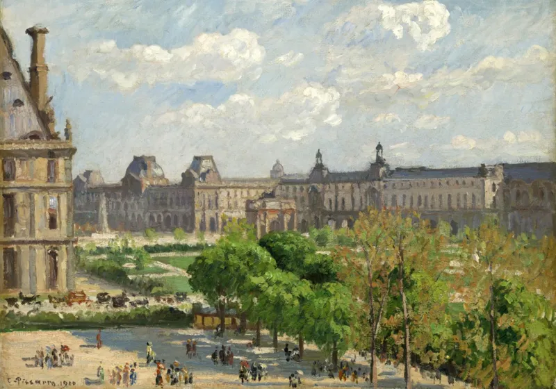 Camille Pissarro : Place du Carrousel, Paris, 1900