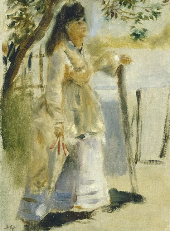 Auguste Renoir : Femme à la Barrière, 1866