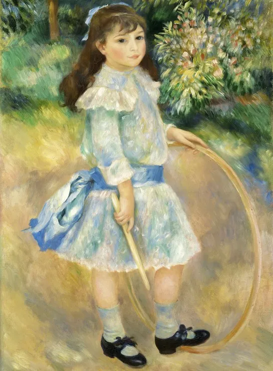 Auguste Renoir : Fillette au cerceau, 1885
