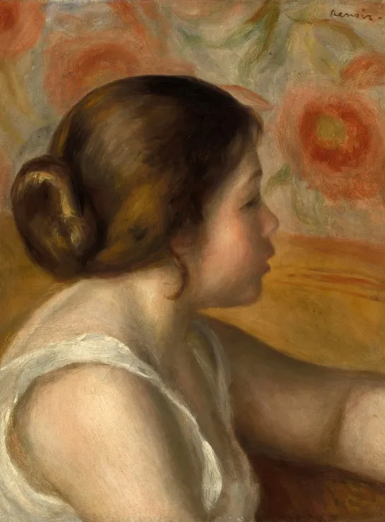 Auguste Renoir : Tête de Jeune Fille, 1890