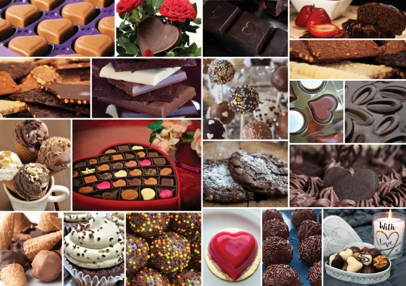 Collage - In love with Chocolate