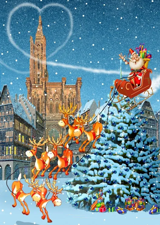 François Ruyer - Cathédrale de Strasbourg à Noël