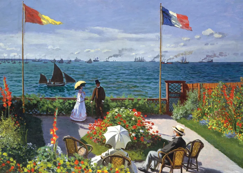 2 Puzzles - L'Art de Monet : Terrasse à Sainte-Adresse, 1867 - Coquelicot, 1873