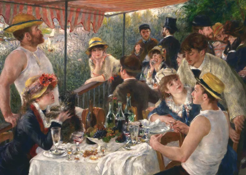 2 Puzzles - L'Art d'Auguste Renoir : Le Déjeuner des Canotiers - La Grenouillère