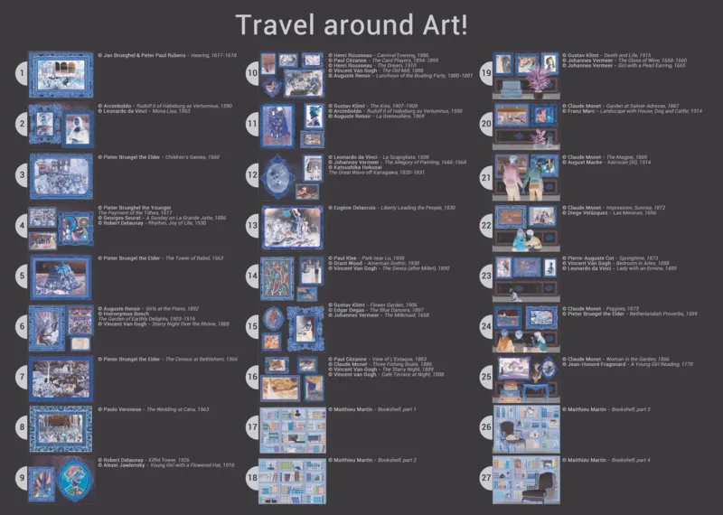 Plus Grand Puzzle du Monde - Travel around Art !