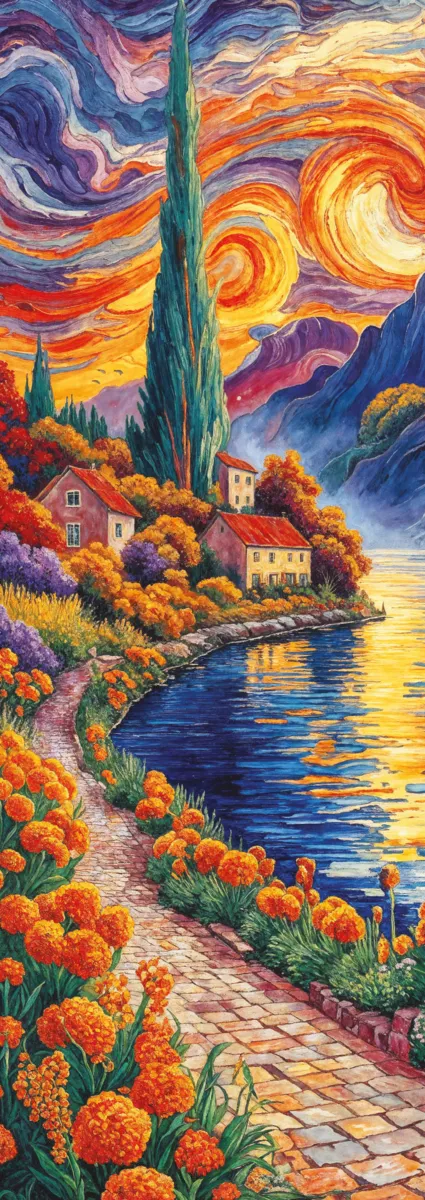 Puzzle Panoramique - Vers le Cyprès