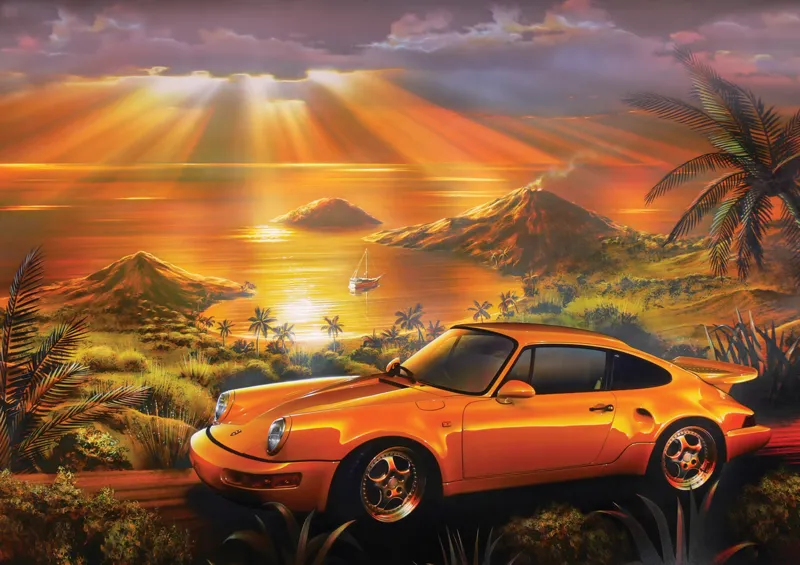 La Porsche Jaune