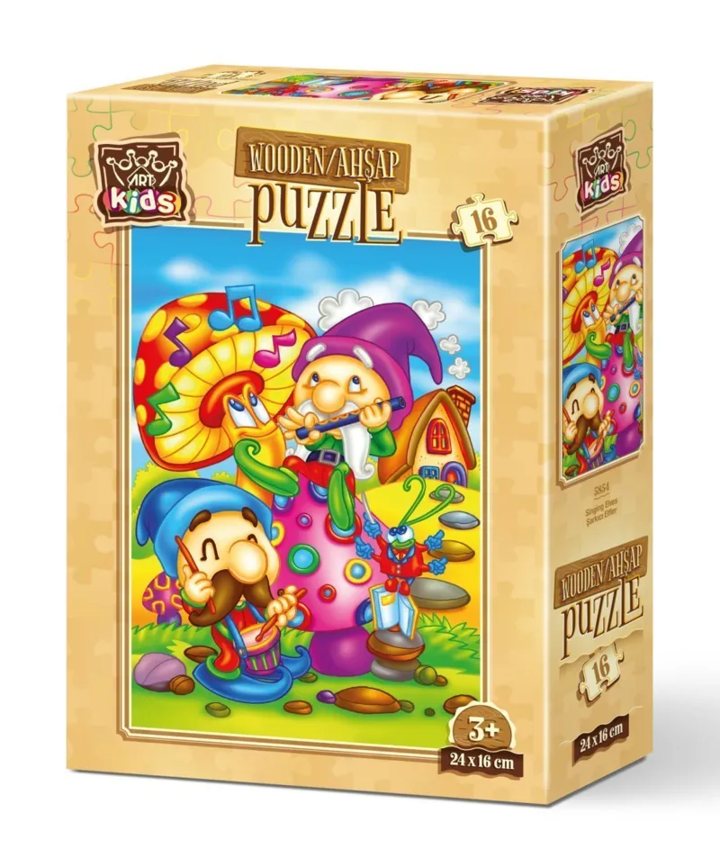 Puzzle en Bois - Elfes Chantants