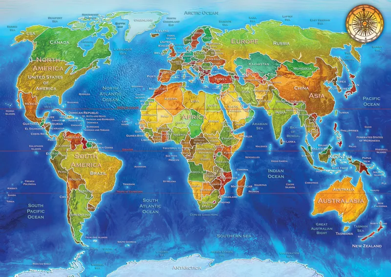 Carte Géopolitique Mondiale